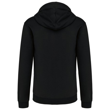 Men\\\'s contrast hooded full zip sweatshirt