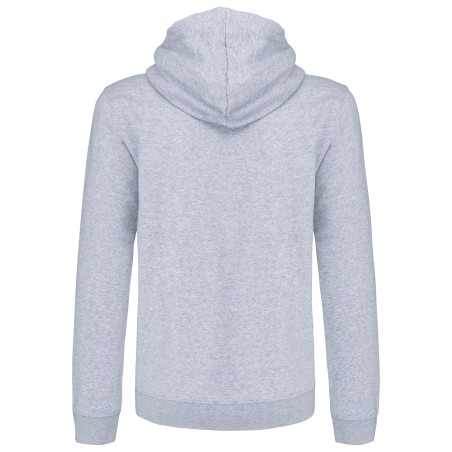 Sudadera capucha y cremallera contrastada