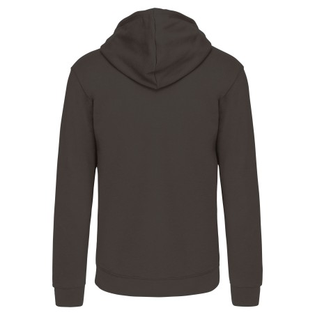 Sudadera capucha y cremallera contrastada