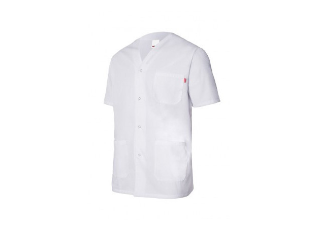 CHAQUETA SANITARIA PICO CON CORCHETES
