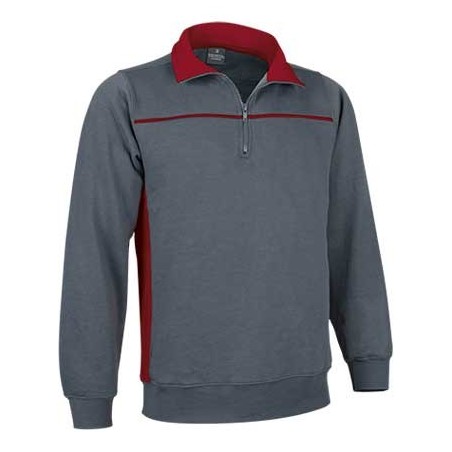 SUDADERA BICOLOR MEDIA CREMALLERA