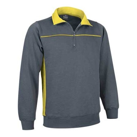 SUDADERA BICOLOR MEDIA CREMALLERA