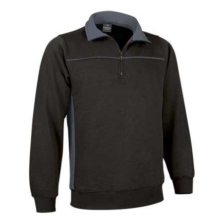 SUDADERA BICOLOR MEDIA CREMALLERA