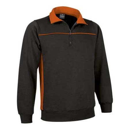 SUDADERA BICOLOR MEDIA CREMALLERA