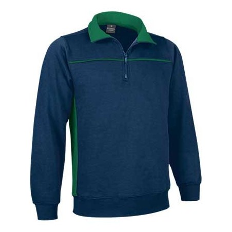 SUDADERA BICOLOR MEDIA CREMALLERA