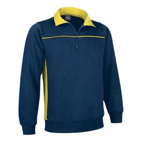 SUDADERA BICOLOR MEDIA CREMALLERA