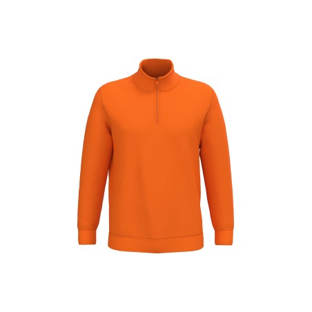 Zip neck sweatshirt