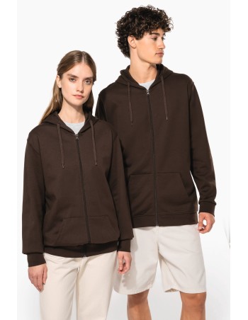 Sudadera capucha y cremallera unisex