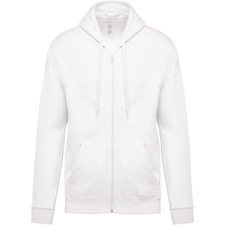Full zip hooded sweatshirt
