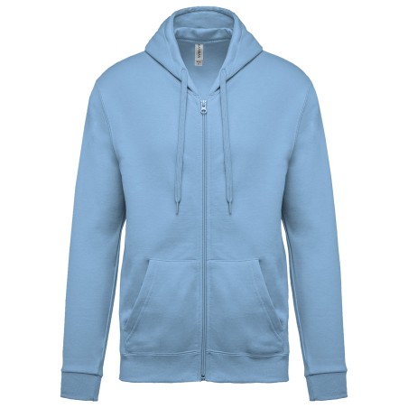 Full zip hooded sweatshirt