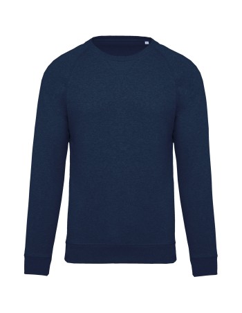 Men\\\'s organic cotton crew neck raglan sleeve sweatshirt 2