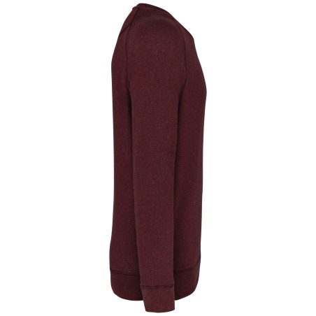 Men\\\'s organic cotton crew neck raglan sleeve sweatshirt