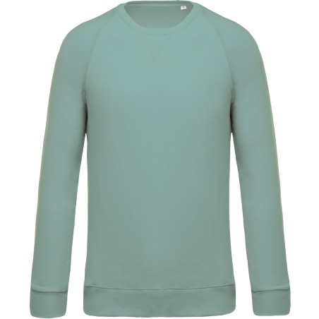 Men\\\'s organic cotton crew neck raglan sleeve sweatshirt