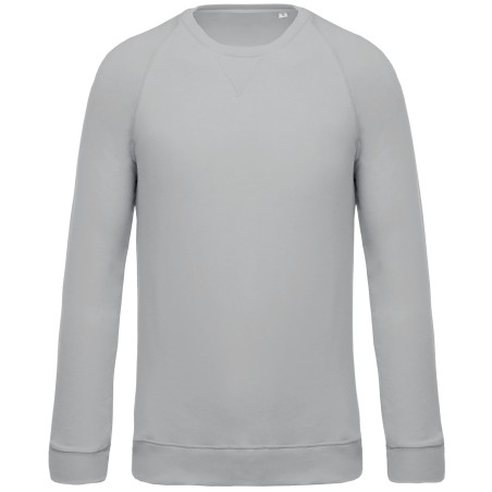 Men\\\'s organic cotton crew neck raglan sleeve sweatshirt