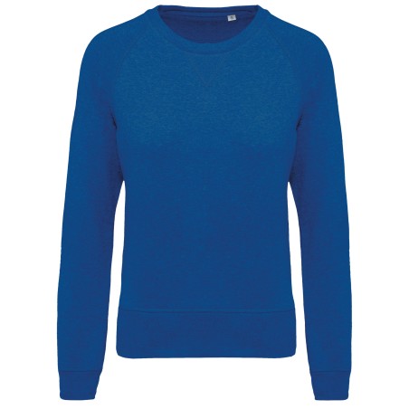 Ladies’ organic cotton crew neck raglan sleeve sweatshirt