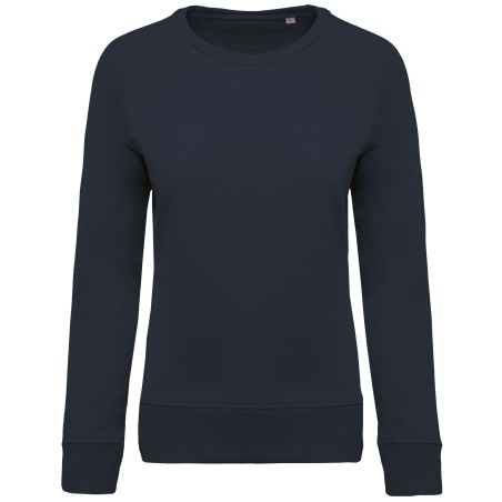 Ladies’ organic cotton crew neck raglan sleeve sweatshirt