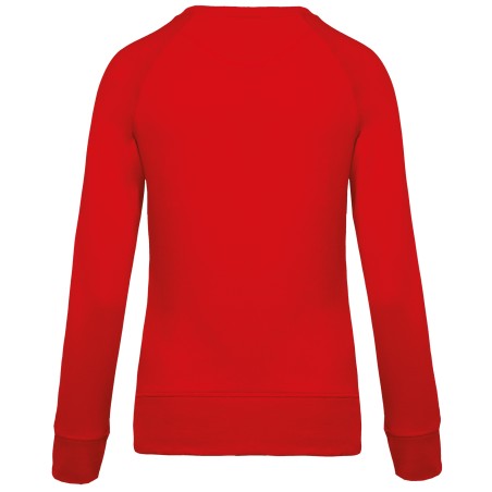 Ladies’ organic cotton crew neck raglan sleeve sweatshirt