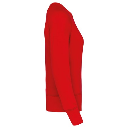Ladies’ organic cotton crew neck raglan sleeve sweatshirt