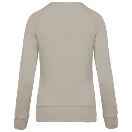 Ladies’ organic cotton crew neck raglan sleeve sweatshirt