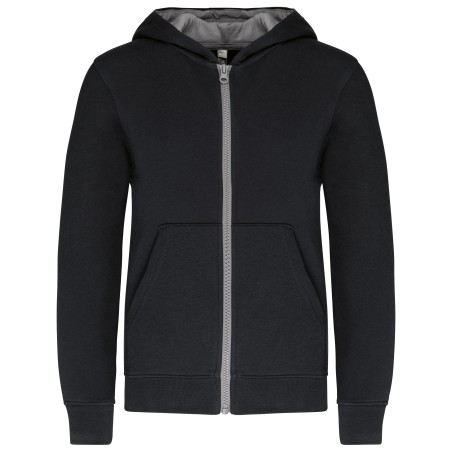 Kids’ full zip hooded sweatshirt