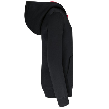 Sudadera capucha y cremallera niños