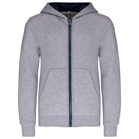 Kids’ full zip hooded sweatshirt