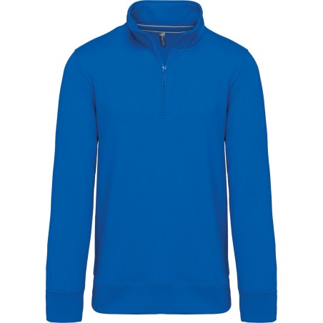 Zipped neck sweatshirt