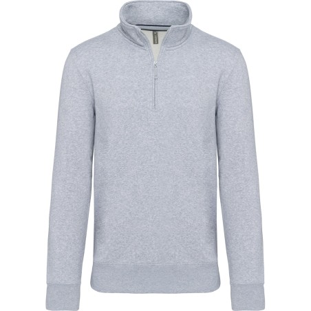 Zipped neck sweatshirt