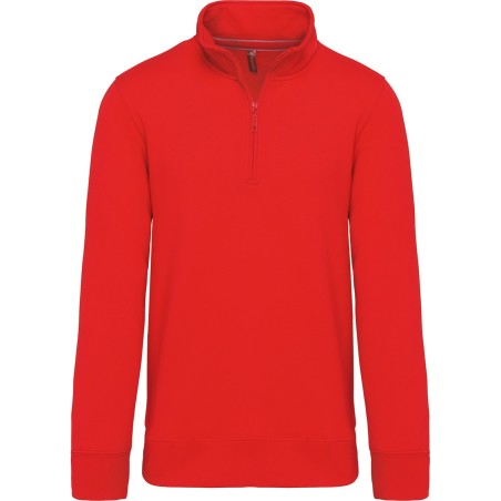 Zipped neck sweatshirt