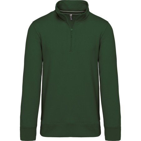 Zipped neck sweatshirt