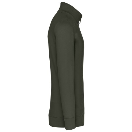 Zipped neck sweatshirt