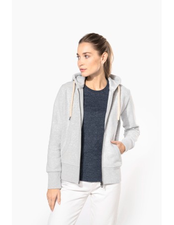 Sudadera vintage - cremallera y capucha mujer