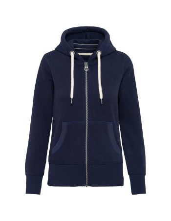 Sudadera vintage - cremallera y capucha mujer 2