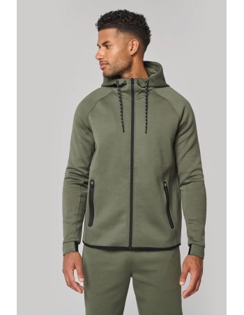 Chaqueta de chándal performance con capucha hombre