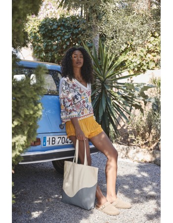 Bolsa multiusos orgánica con estampado de espirales 2