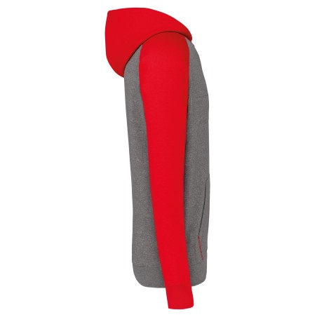 Kids\\\' two-tone hooded sweatshirt