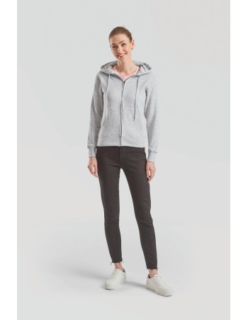 Sudadera Premium cremallera y capucha mujer (62-118-0)