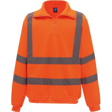Sudadera Alta Visibilidad 1/4 cremallera