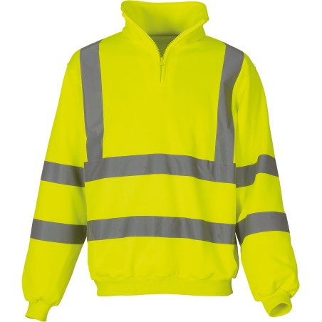 Sudadera Alta Visibilidad 1/4 cremallera