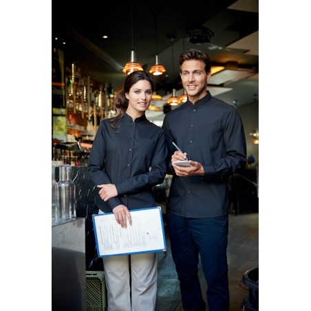 CAMISA CUELLO MAO MANGA LARGA MUJER - HOSTELERÍA 