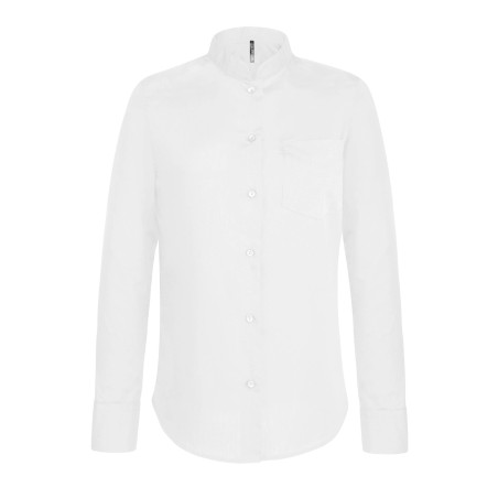 CAMISA CUELLO MAO MANGA LARGA MUJER - HOSTELERÍA 