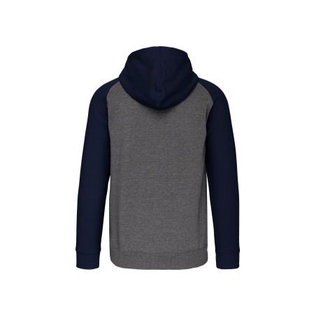 Chaqueta Bicolor con cremallera y capucha unisex
