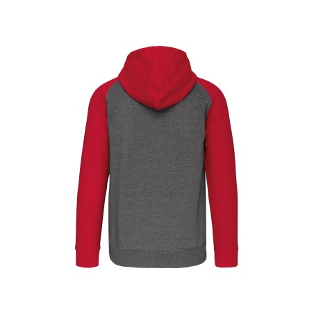 Chaqueta Bicolor con cremallera y capucha unisex
