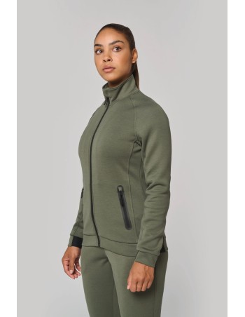 Chaqueta cuello alto mujer