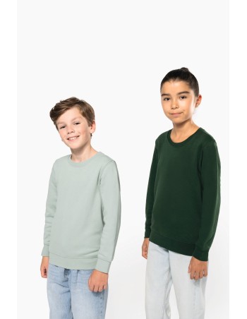 Kids\\\' eco-friendly crew neck sweatshirt