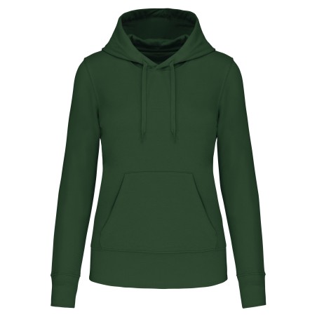 Ladies\\\' eco-friendly hooded sweatshirt