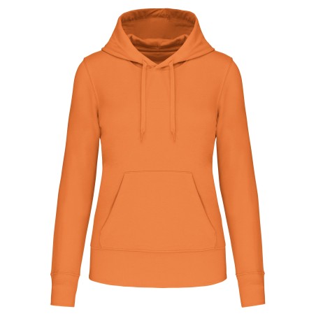 Ladies\\\' eco-friendly hooded sweatshirt