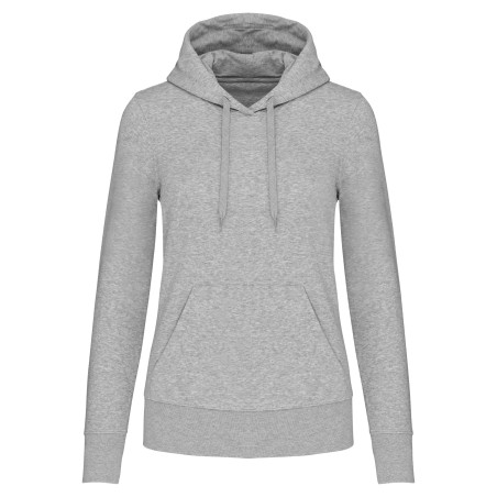 Ladies\\\' eco-friendly hooded sweatshirt