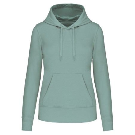 Ladies\\\' eco-friendly hooded sweatshirt