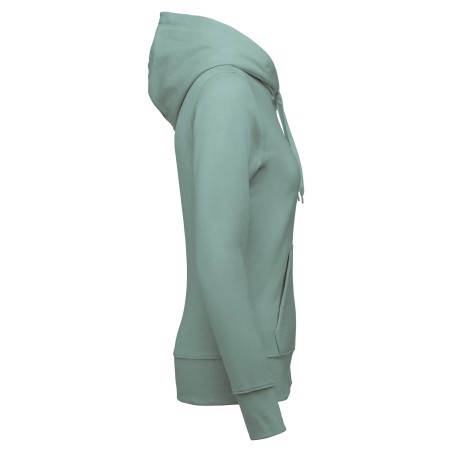 Ladies\\\' eco-friendly hooded sweatshirt